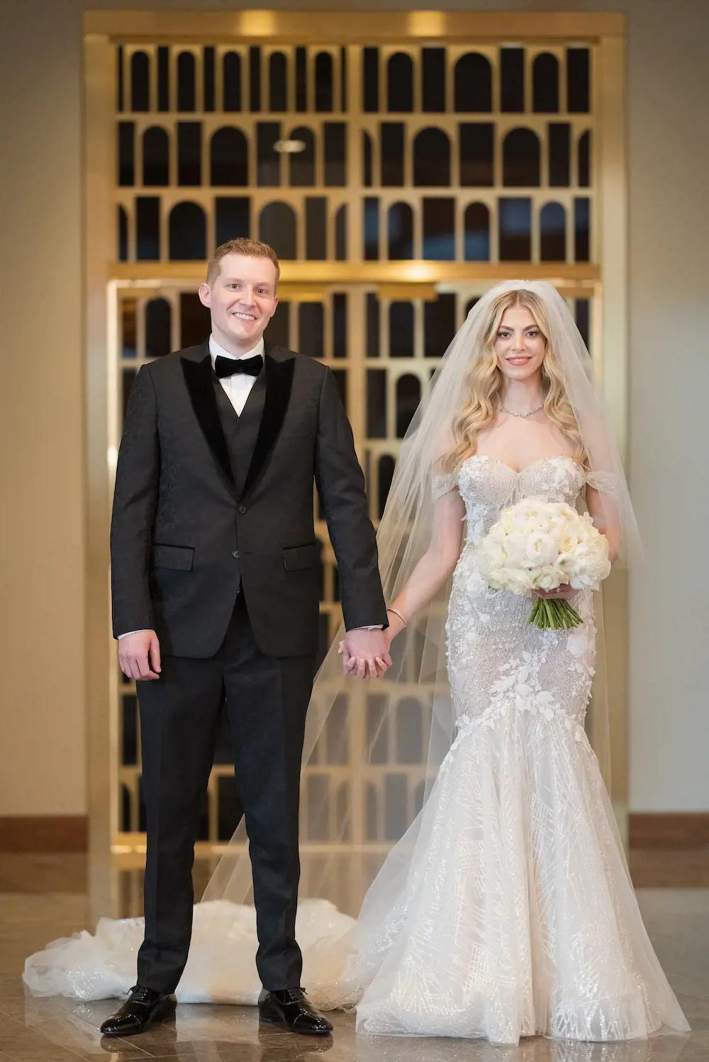 Morgan Marries Sam Wearing Berta at Glamorous Vegas Wedding. Desktop Image