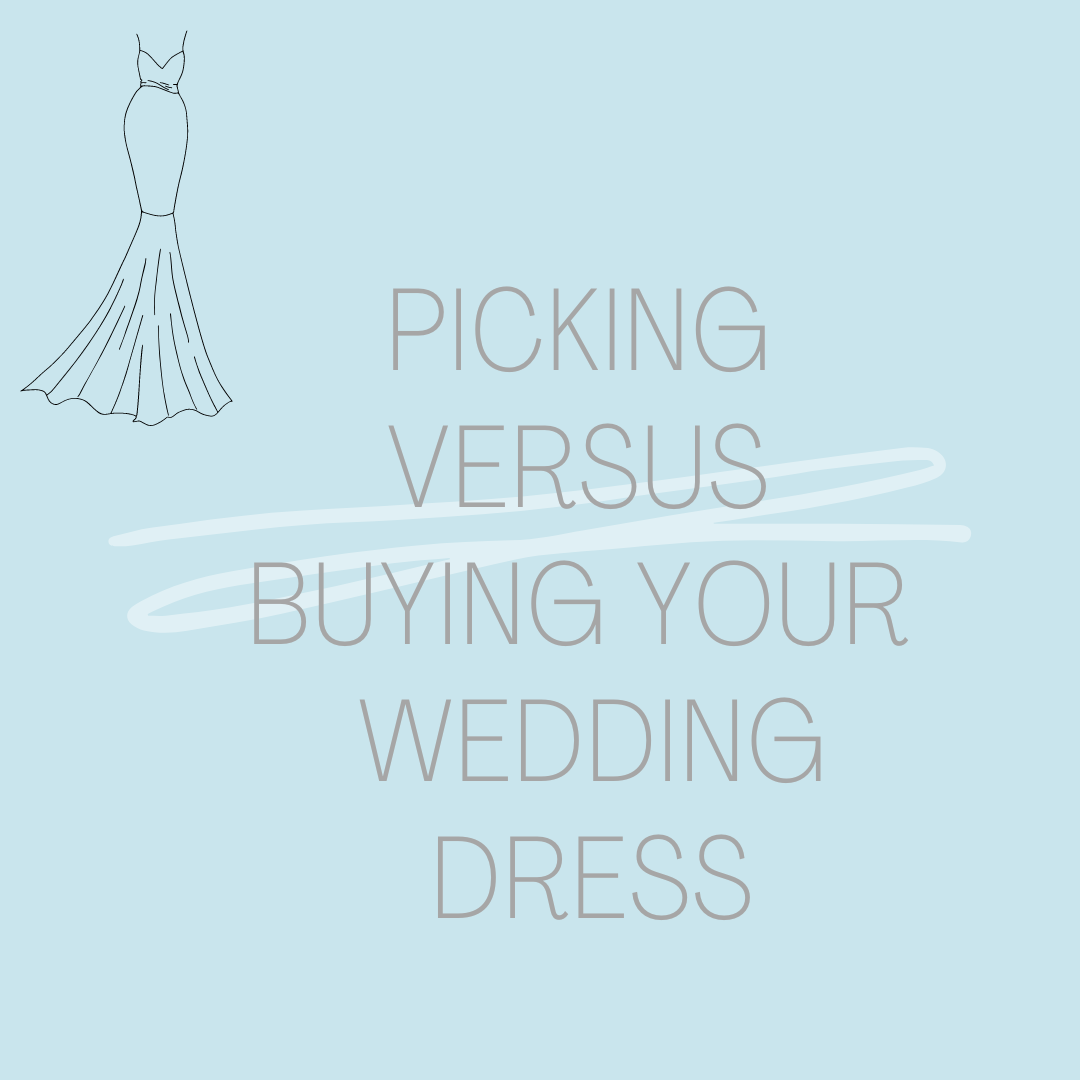 Picking or Choosing Versus Buying Your Wedding Dress. Desktop Image