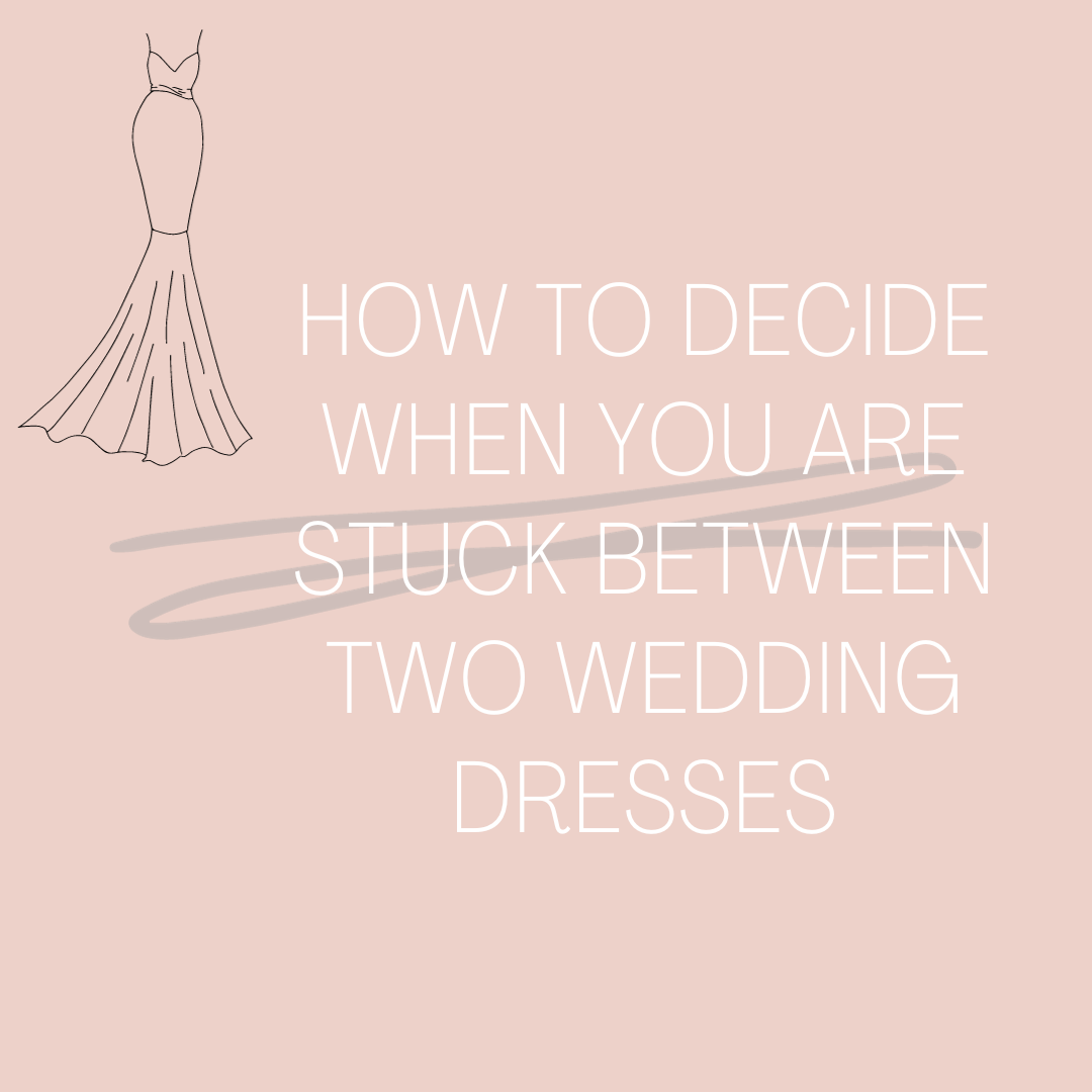 How To Decide When You Are Stuck Between Two Wedding Dresses. Desktop Image