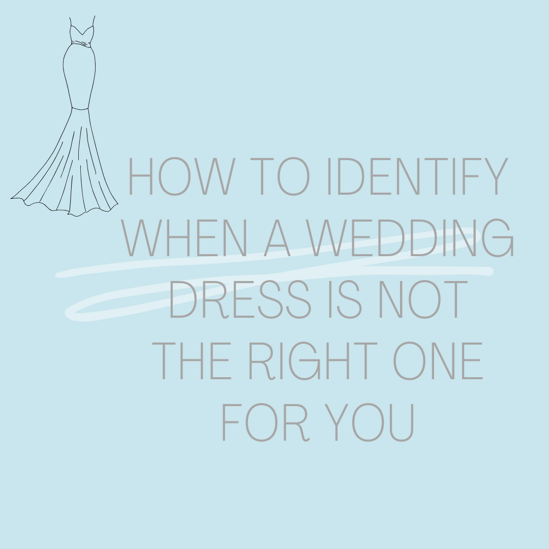 How to Identify When a Wedding Dress is Not The Right One For You. Desktop Image