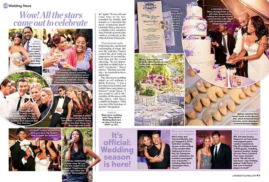 Niecy Nash in Life and Style Mag wedding